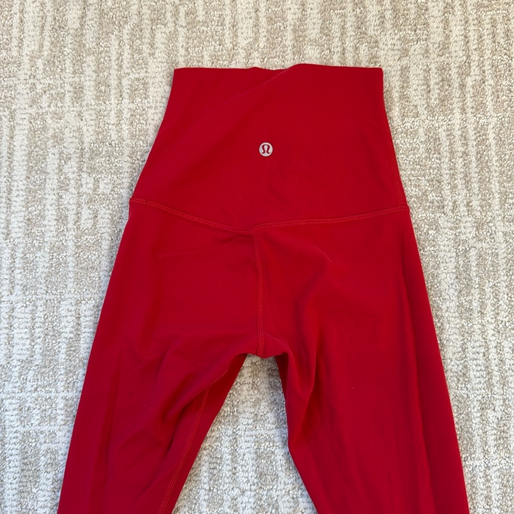 Lululemon red align leggings - only worn once